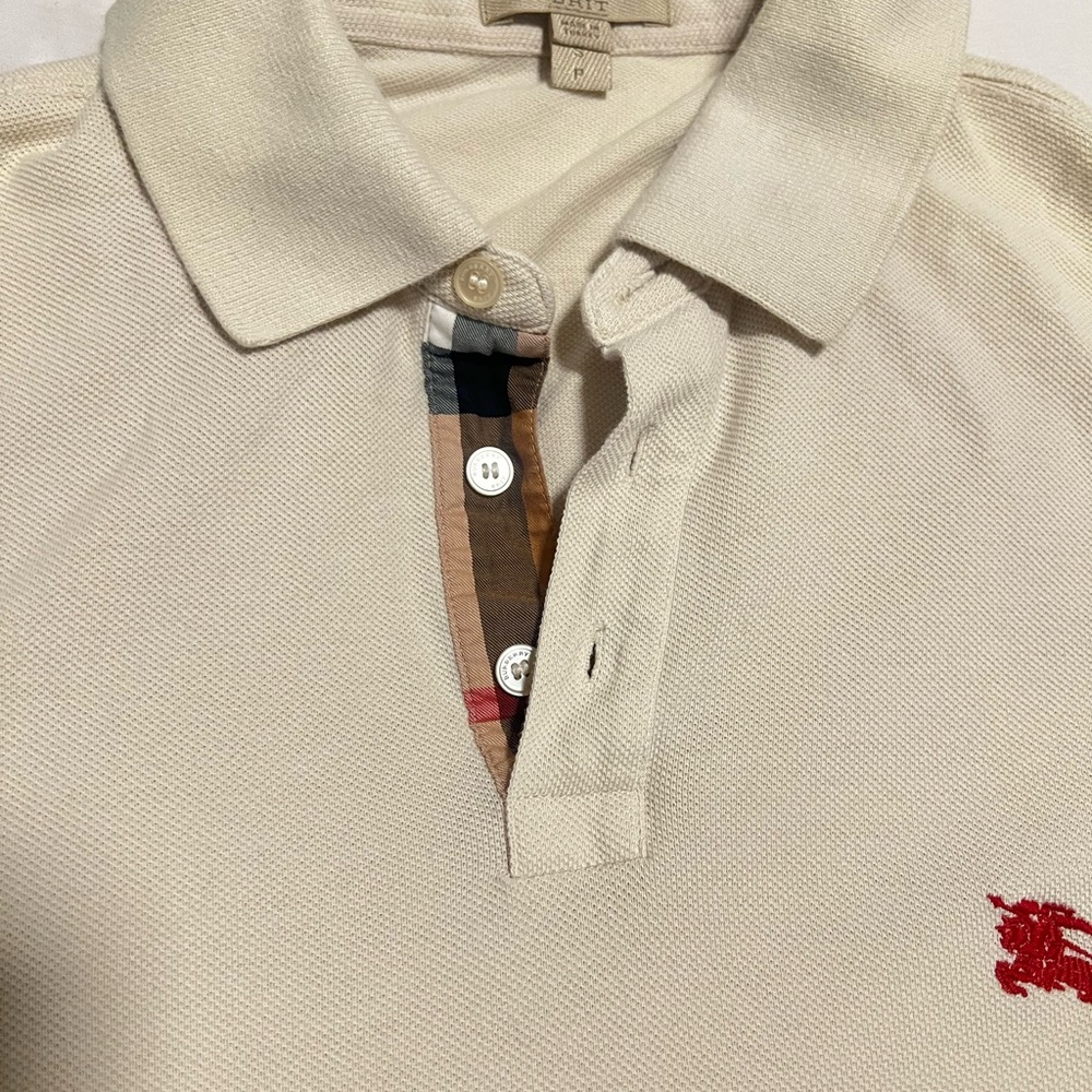 Burberry Cream Polo Shirt for Men